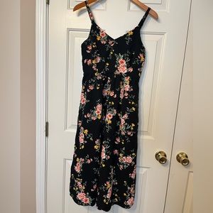 Only Navy black floral dress